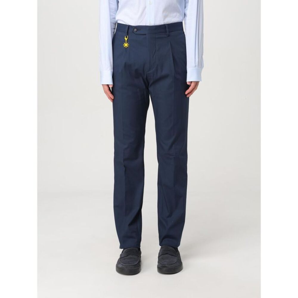 Manuel Ritz Pants Men Blue
